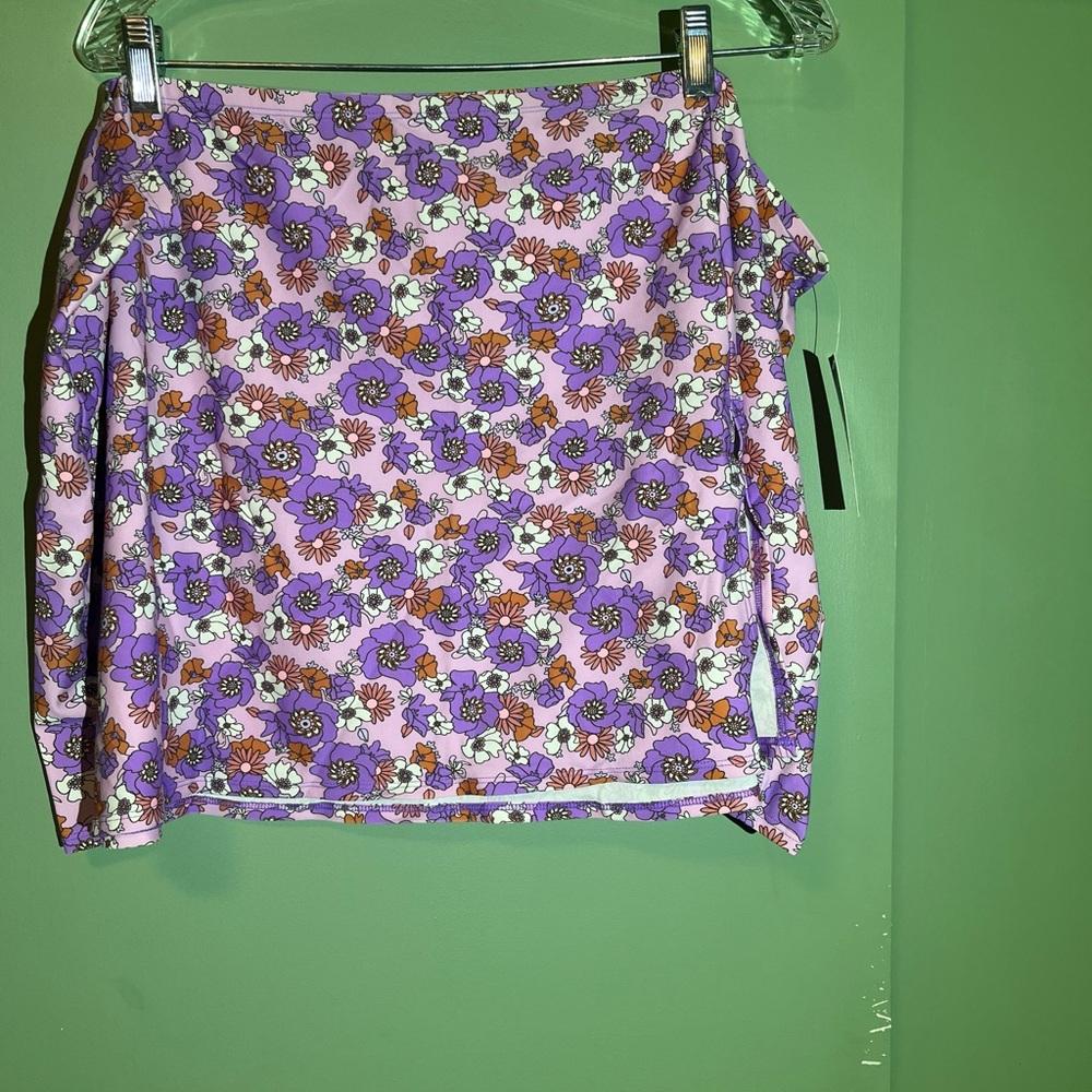 Wild Fable Purple Floral Swim Coverup